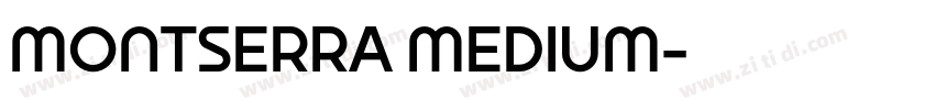MONTSERRA MEDIUM字体转换